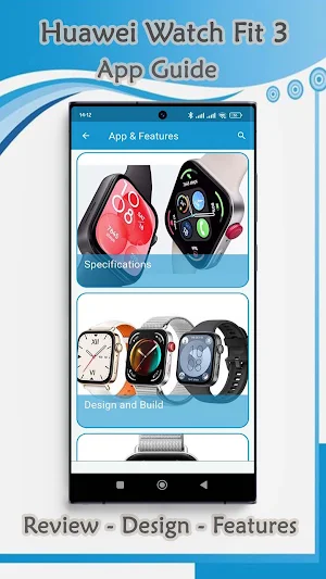 Huawei Watch Fit 3 App Guide Screenshot 1