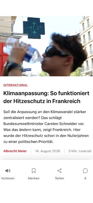 vorwärts.de Screenshot 1