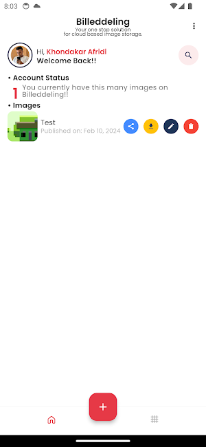 Billeddeling - Cloud Storage Screenshot 1