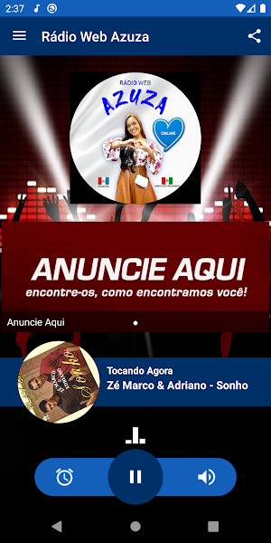 Rádio Web Azuza Screenshot 0