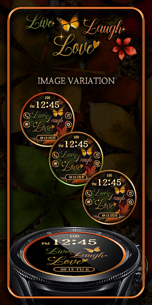 Love Autumn Leaves_Watchface Screenshot 3