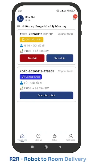 R2R - Robot to Room Delivery Screenshot 0