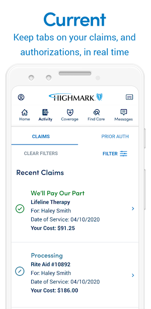 Highmark Plan Screenshot 2