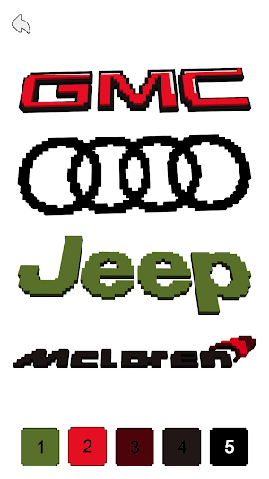 Cars Logo 3D Color by Number Screenshot 3