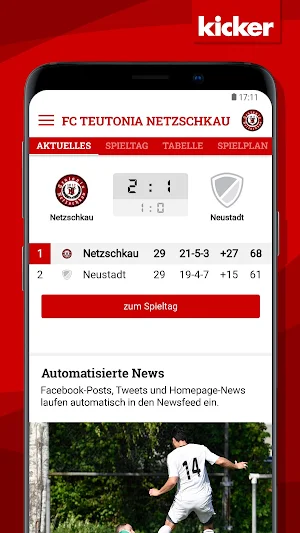 FC Teutonia Netzschkau Screenshot 2