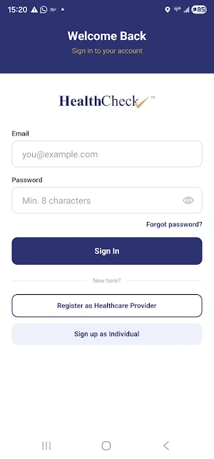 NHP HealthCheck Screenshot 3