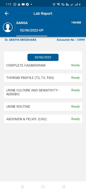 Vasavi Patient App Screenshot 1