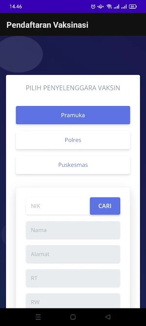 PENDAFTARAN VAKSIN Screenshot 0