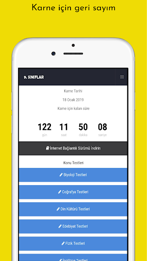 9.Sınıf Tüm Dersler Test İnternetsiz Screenshot 0