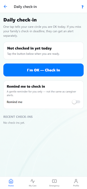 My Life Simplified: Caregiver Screenshot 0
