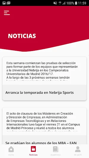 Nebrija App Screenshot 3
