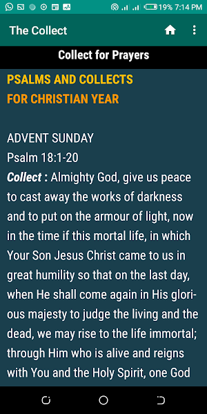 Anglican English Liturgy Pro. Screenshot 2