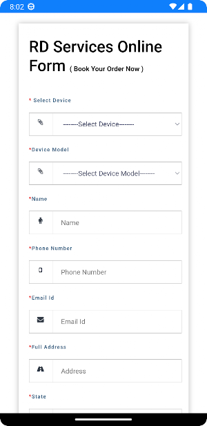RD Service Registration Screenshot 0