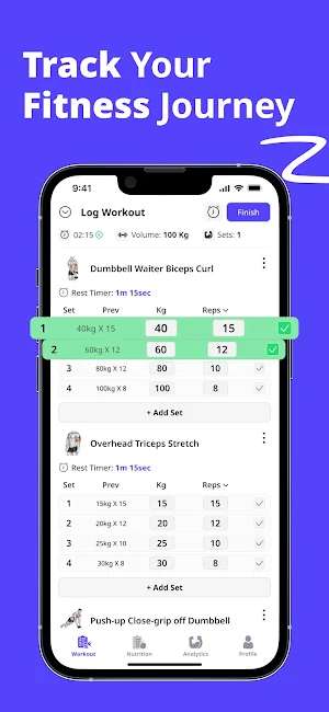 FitTrail - Workout & Nutrition Screenshot 0
