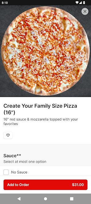 PJ's Pizza Screenshot 2