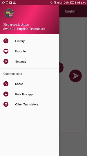 Swahili - English Translator Screenshot 0
