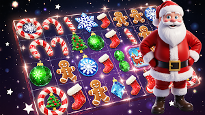 Santa Christmas Tile Match Screenshot 0