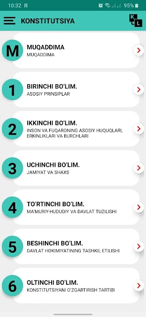 Konstitutsiya-yangi tahriri Screenshot 0