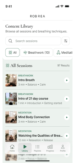 Rob Rea Breathwork Screenshot 2