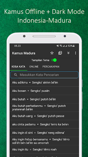 Kamus Madura Lengkap (Offline) Screenshot 1