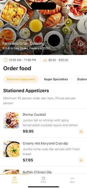 Farm and Grain Catering Screenshot 1