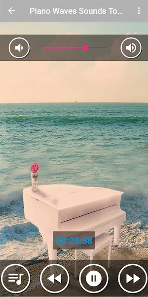 Calm Piano Music & Ocean Waves Screenshot 0