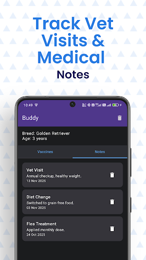 Pet Vaccine Tracker Screenshot 3