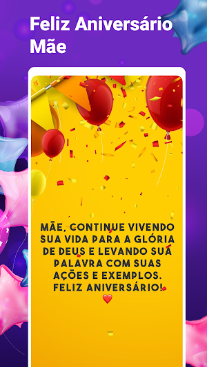 Mensagem Feliz Aniversário Screenshot 1