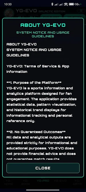 YG-EVO: Sports Analytics Screenshot 0
