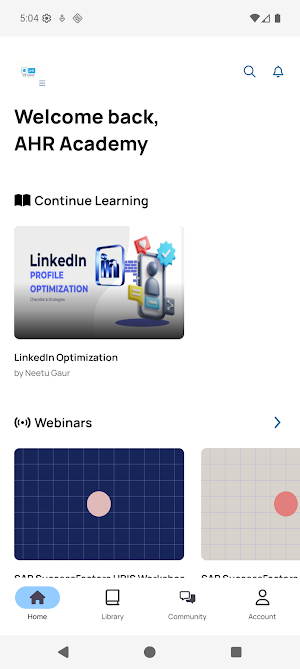 AHR Academy Screenshot 2