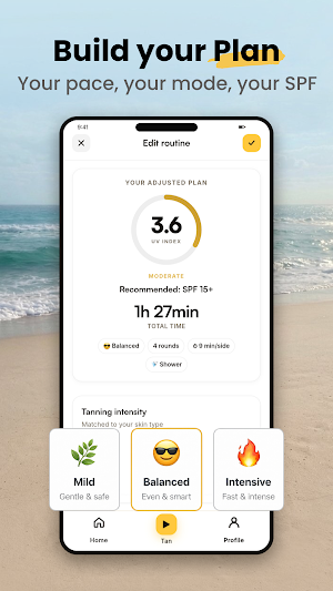 Sunly: UV & Tanning Plan Screenshot 2