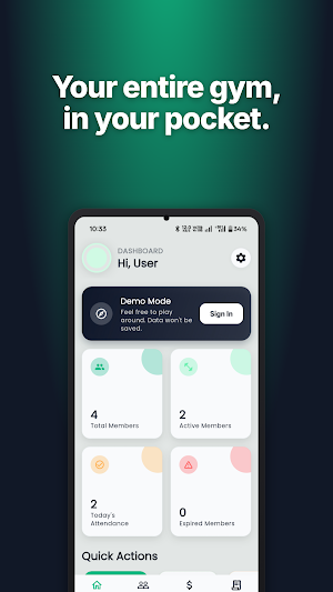 GymPulse – Gym Management App Screenshot 1