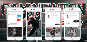 Cam Newton Keyboard Patriots Theme 2021 For Fans Screenshot 0