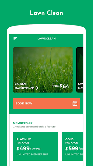 Lawn Clean React Native Theme Screenshot 0