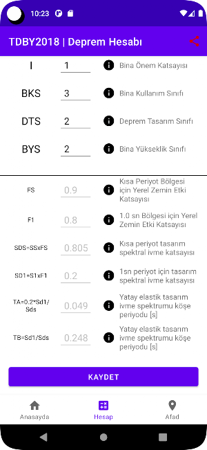 TDBY 2018 Deprem Hesabı Screenshot 3