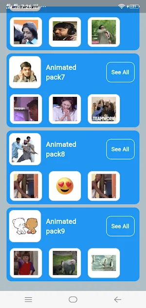 Animated Funny Sticker Offline Screenshot 1