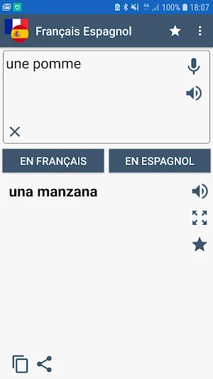 Traducteur Français Espagnol Screenshot 0