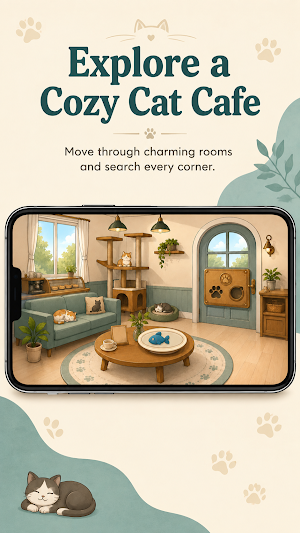 Tiny Cat Cafe Escape Room Screenshot 0