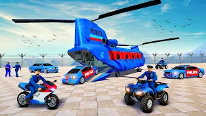 Crazy Police Car Transporter Truck Simulator Screenshot 0