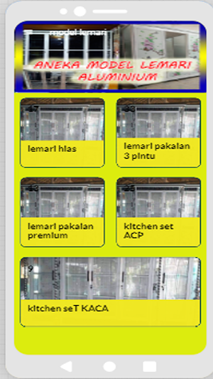 Kumpulan lemari aluminium Screenshot 1