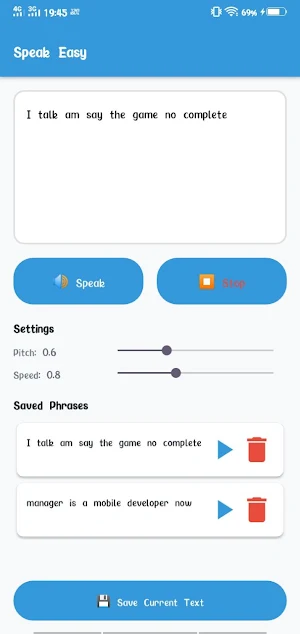 Speak Easy Screenshot 1