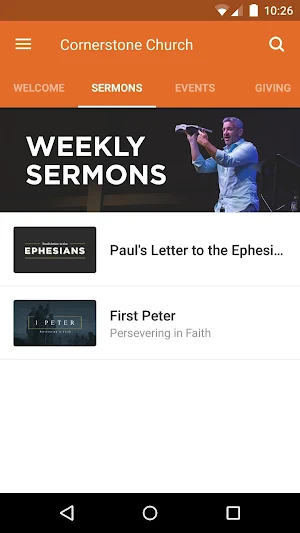 Cornerstone Church Screenshot 1