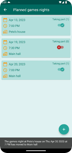 Games Night Planner Screenshot 3