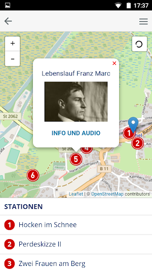 Franz Marc Kunstspaziergang Screenshot 2