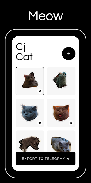 Stickers for Telegram - Sticat Screenshot 1