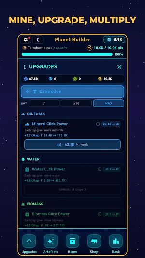 Planet Builder - Idle Clicker Screenshot 2