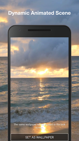 Sunset Beach Live Wallpaper Screenshot 1