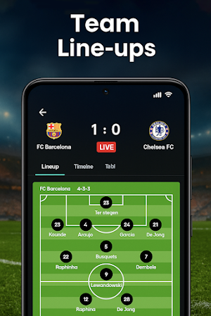 Soccer Scores: Live Sport tv Screenshot 1