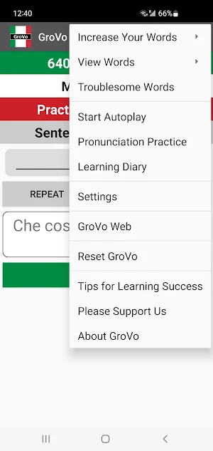 GroVo Italian Screenshot 1