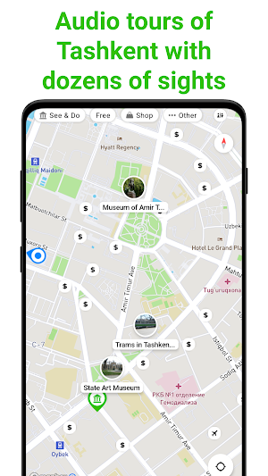 Tashkent Tour Guide:SmartGuide Screenshot 0